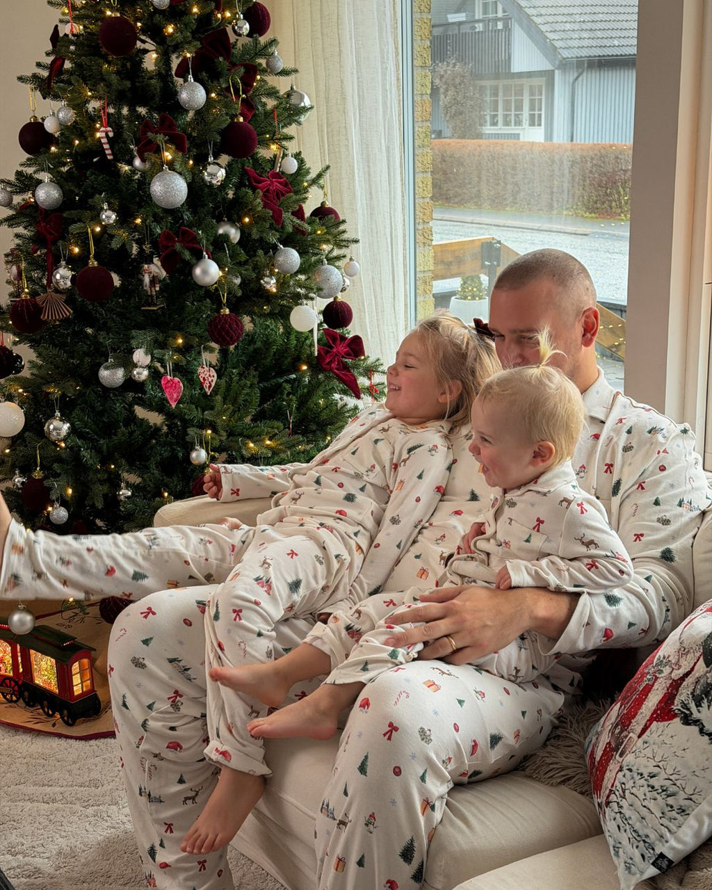 Julpyjamas Herr Skjorta - Juletid
