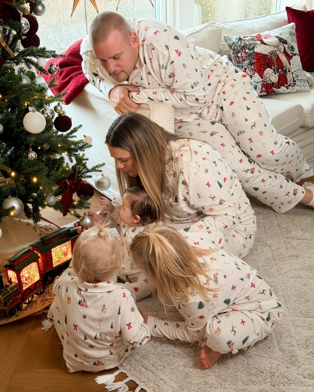 Julpyjamas Dam Skjorta - Juletid