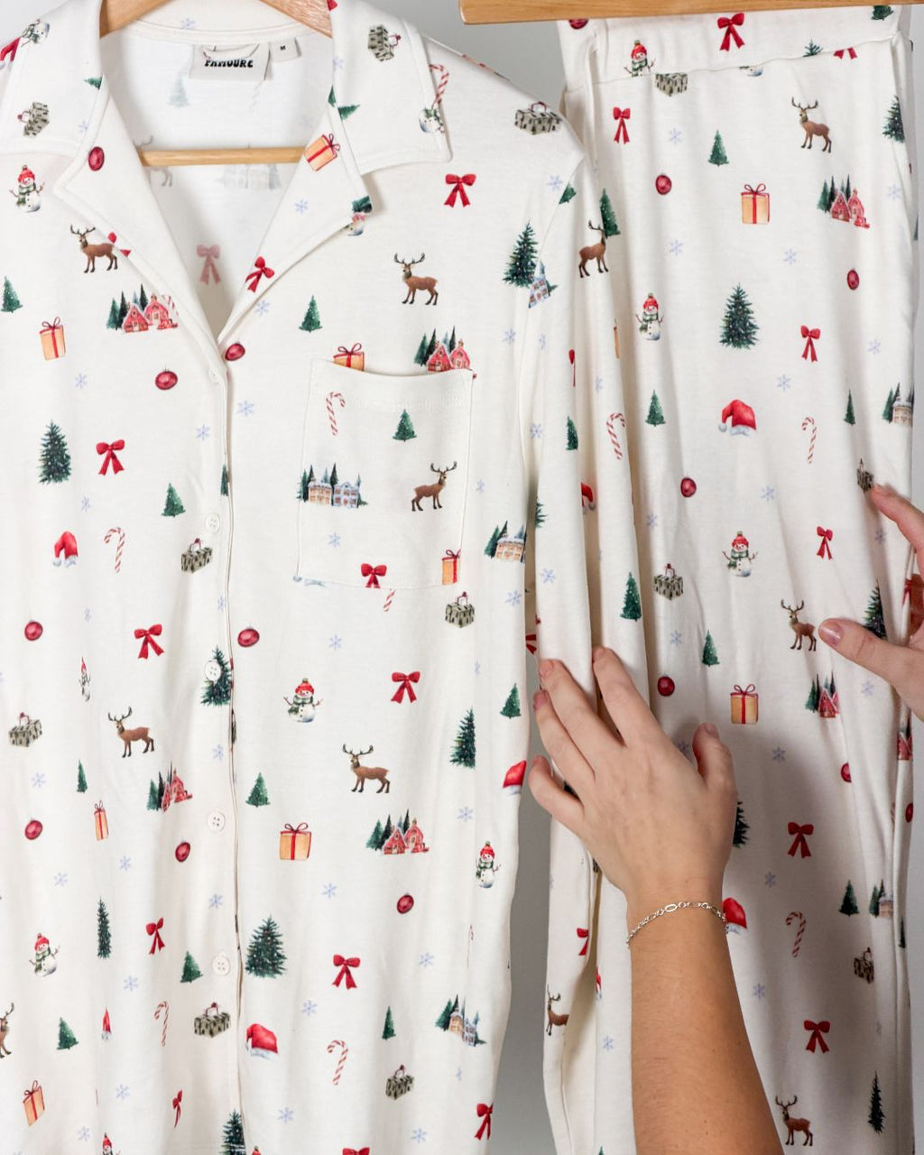 Julpyjamas Dam Skjorta - Juletid