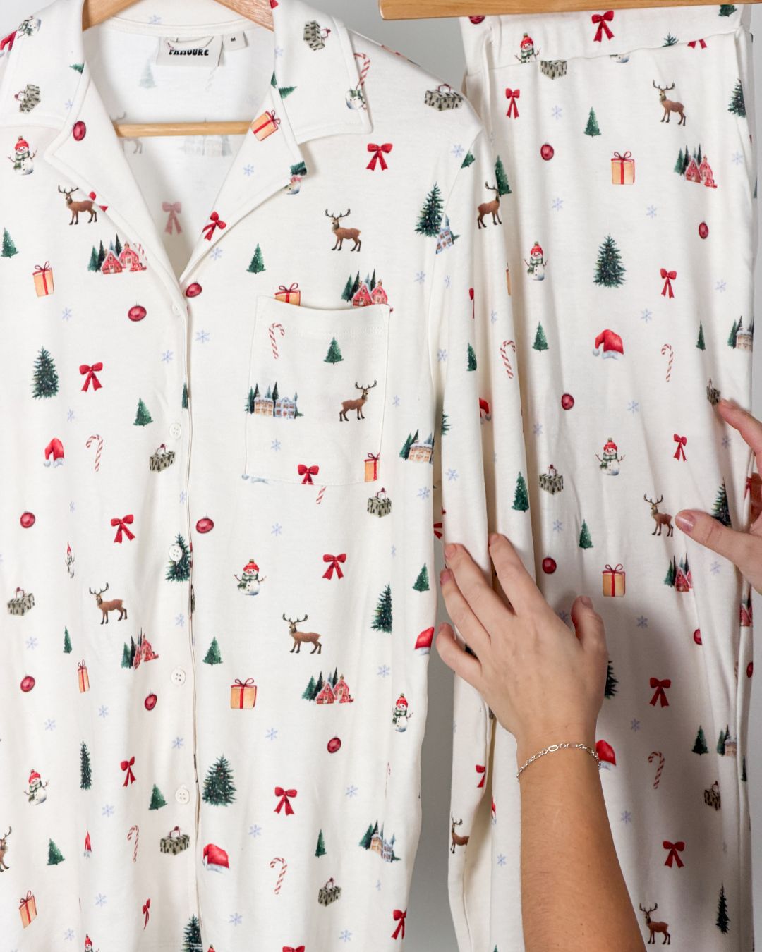 Julpyjamas Dam Skjorta - Juletid