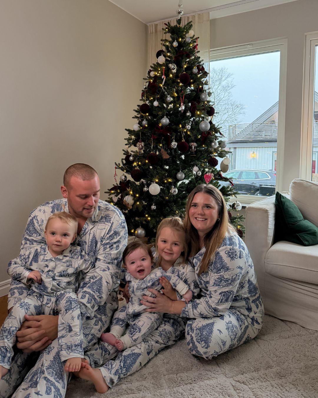 Julpyjamas Dam Skjorta - Midvinternatt