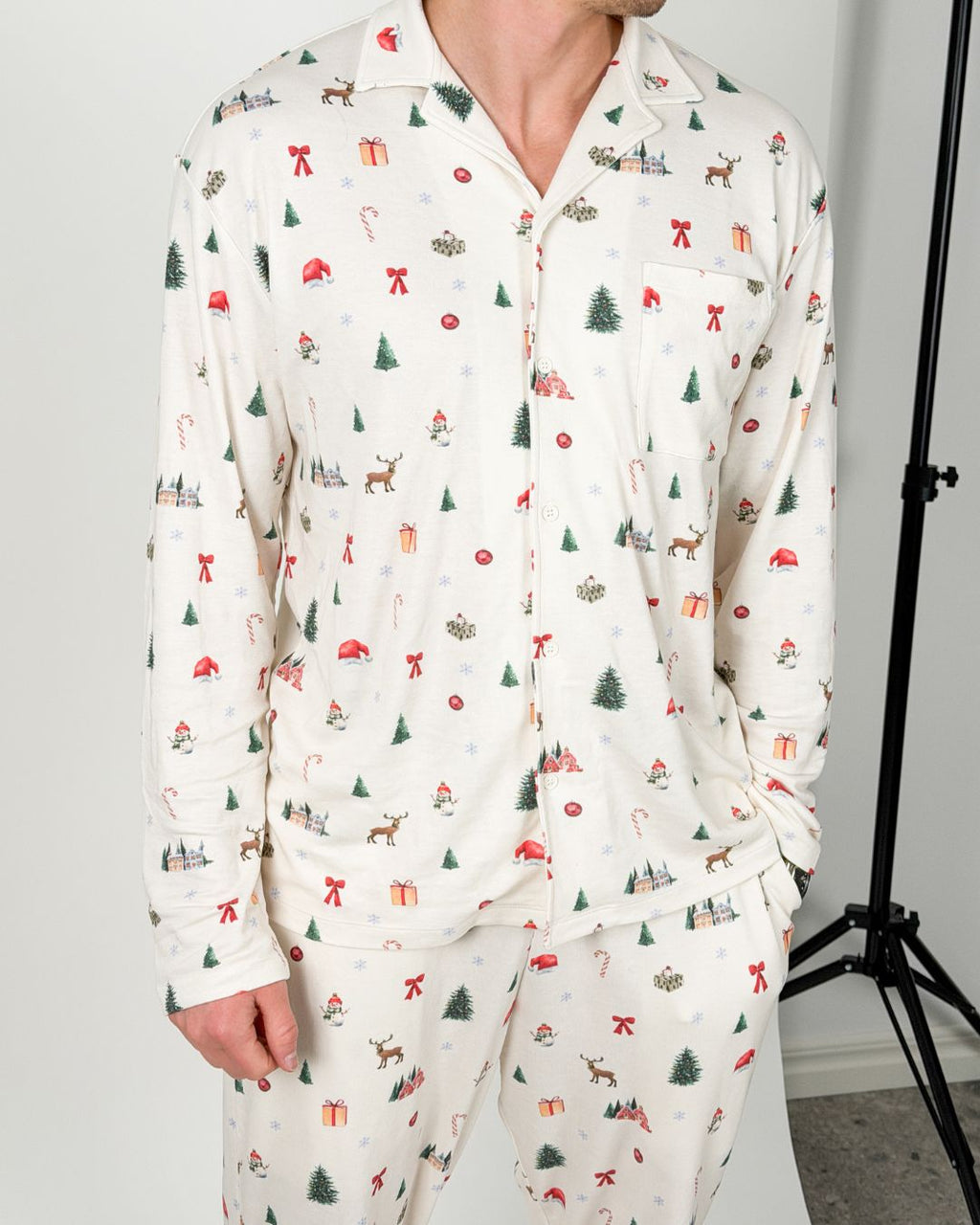 Julpyjamas Herr Skjorta - Juletid