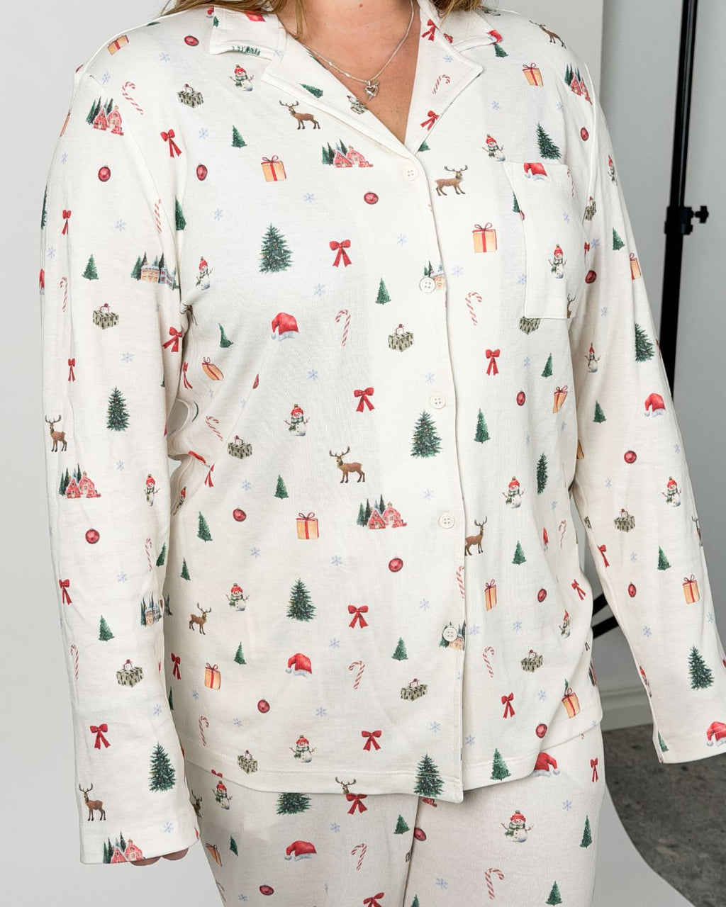 Julpyjamas Dam Skjorta - Juletid